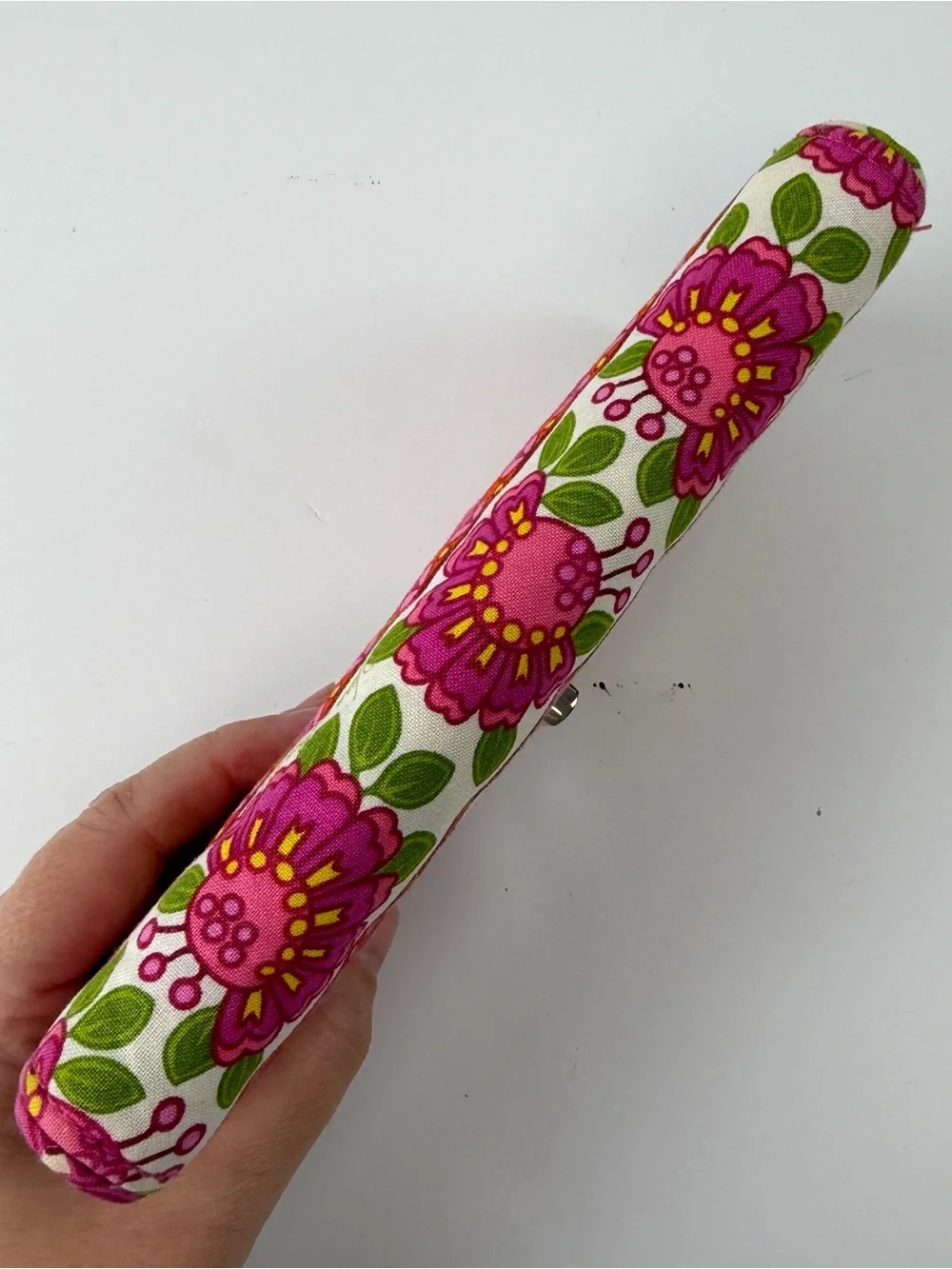 Vera Bradley Wallet Womens Pink Orange Floral Zip Turn Lock Lilli Bell Retired